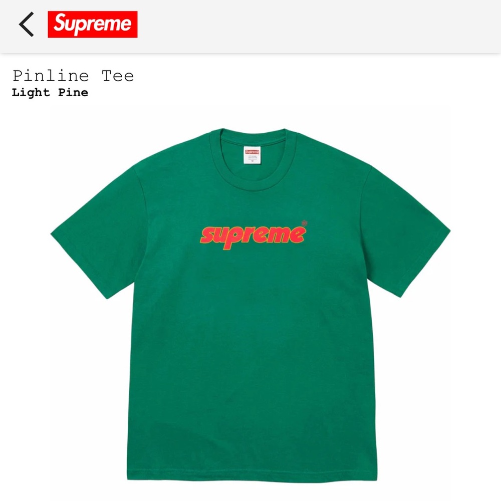 NWT Supreme New York pipeline tee in medium